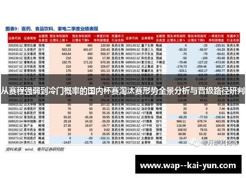 从赛程强弱到冷门概率的国内杯赛淘汰赛形势全景分析与晋级路径研判